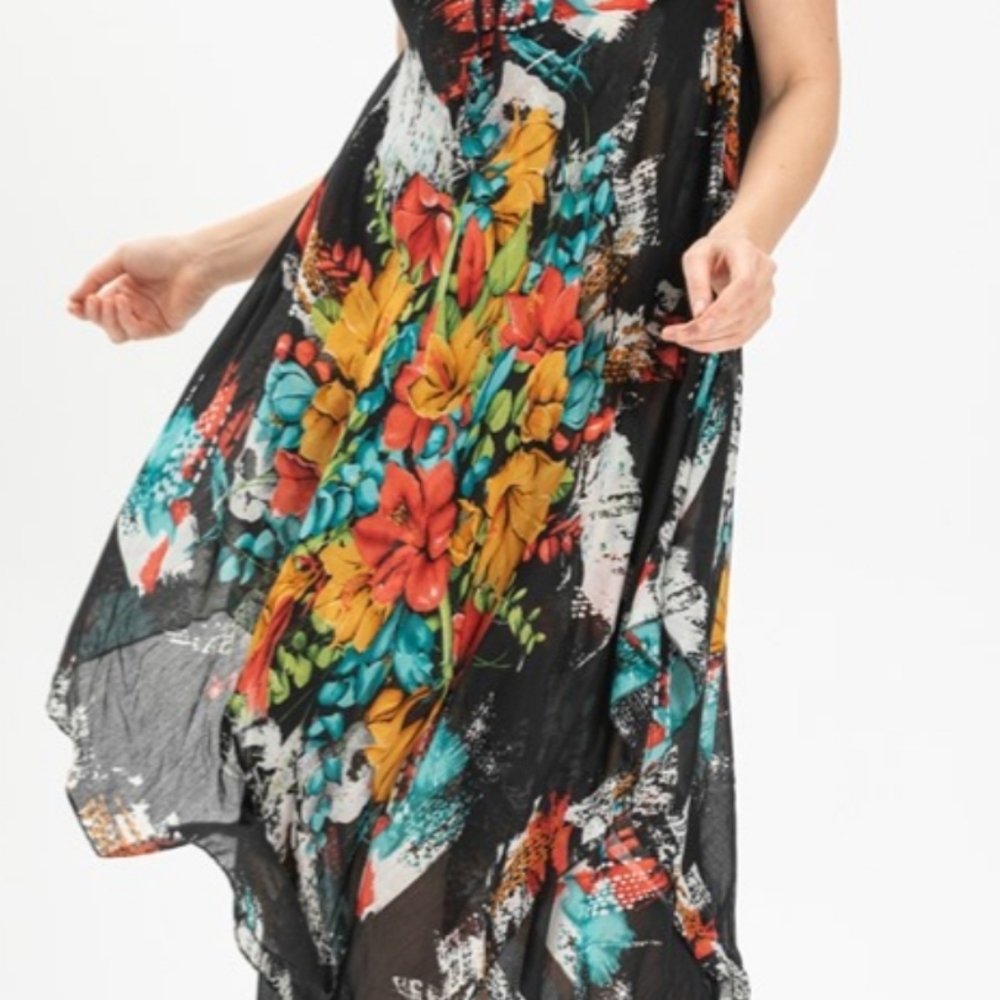 NWTO, 100 % cotton beach or poolside dress